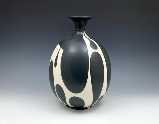 11. B/W Bottleneck Vase