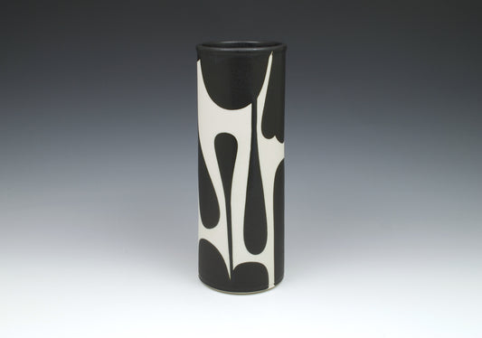 29. B/W Cylinder Vase