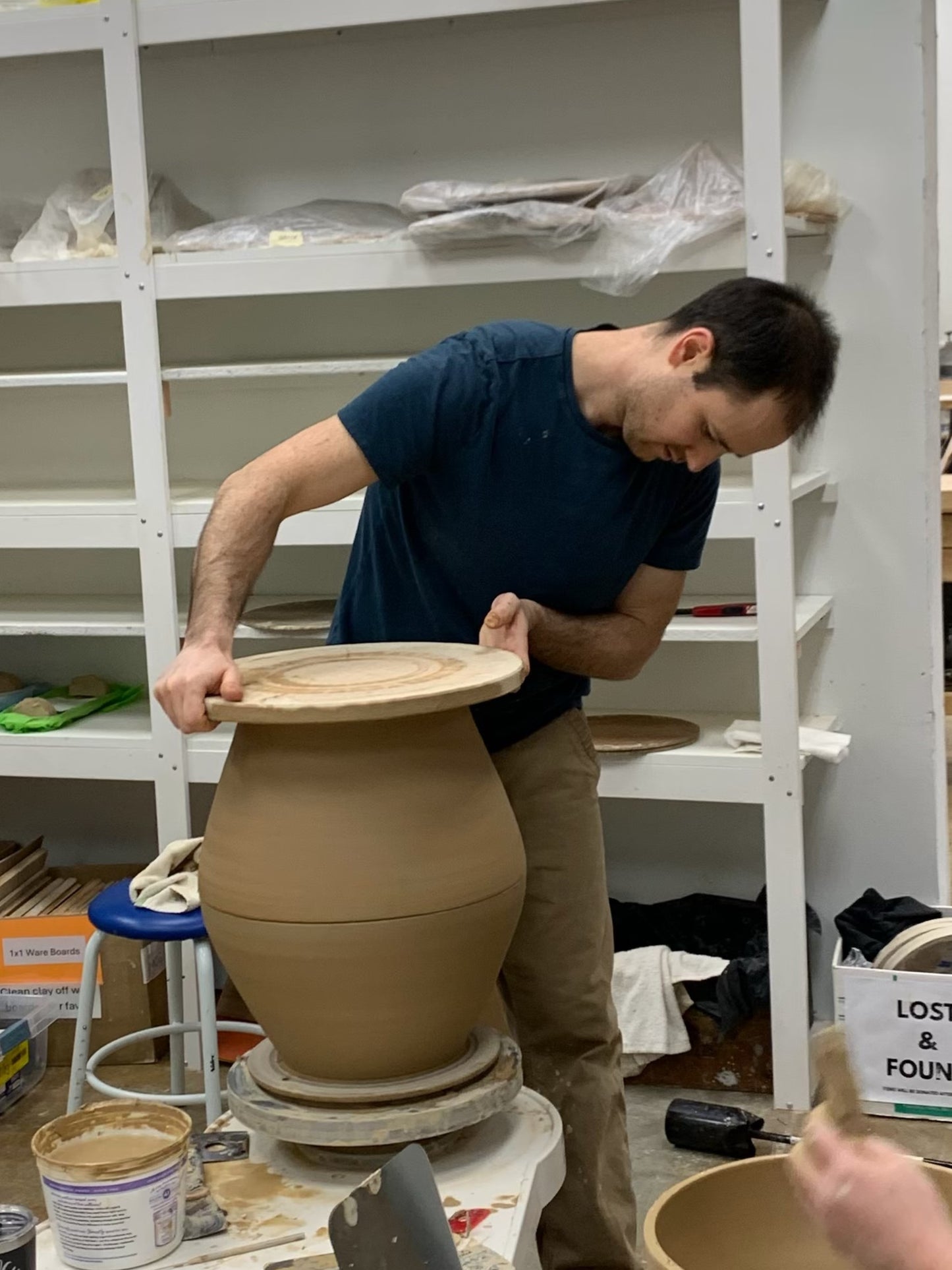 Throwing Large in Sections: Wheel Throwing Workshop with Perillo Pottery