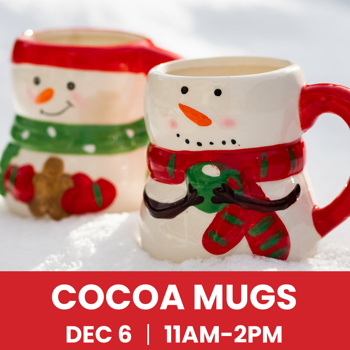 Holiday Cocoa Mug Workshop - December 6